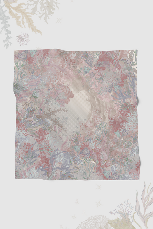 Under The Sea Voile Square - Clam
