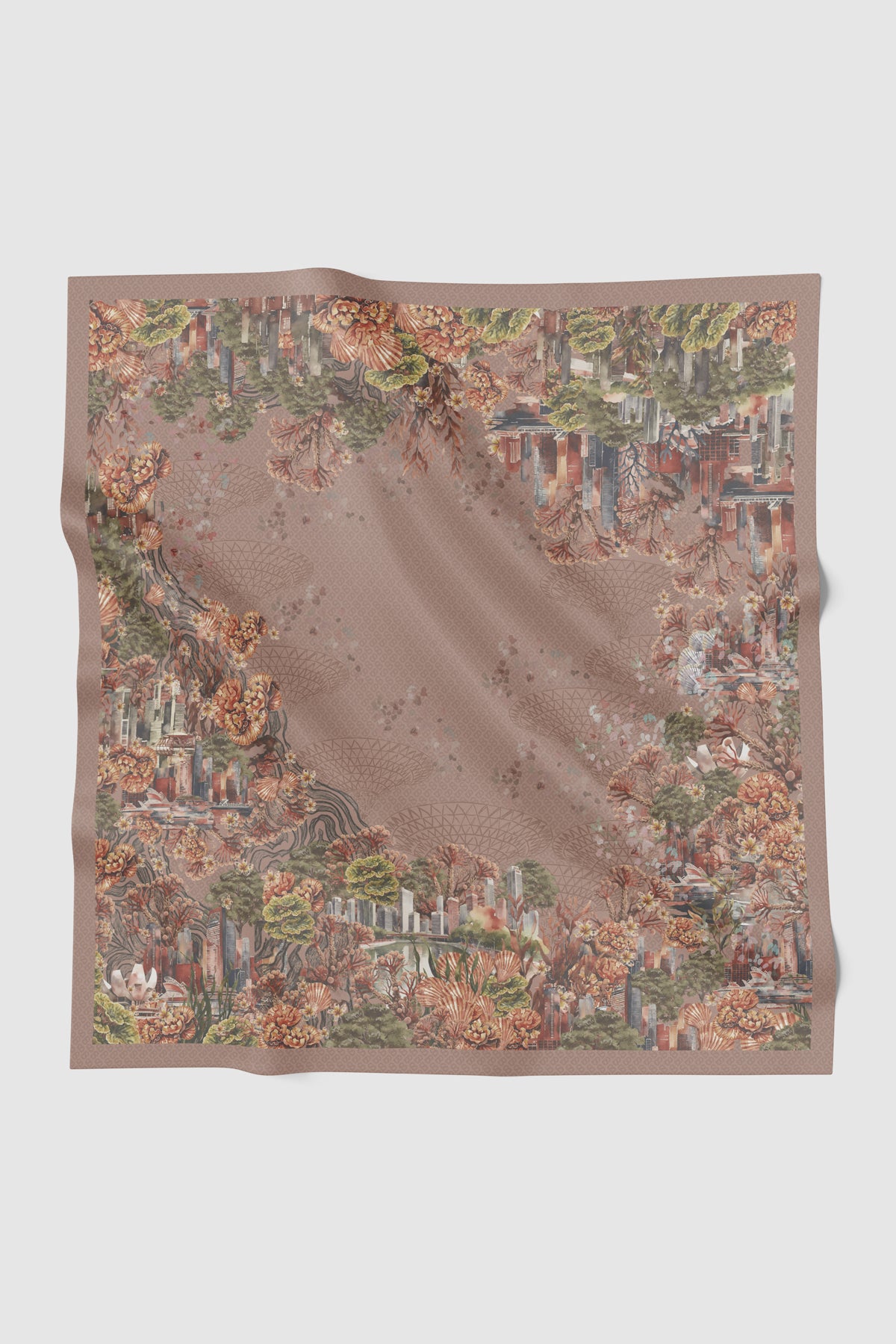 Singapore 2 Square Series - Chestnut