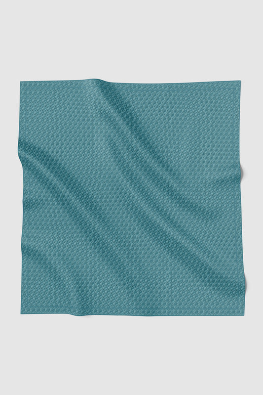 Interlock Voile Square - Teal
