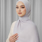 Tapis Satin Jacquard Shawl - Raindrops