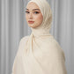 Tapis Satin Jacquard Shawl - Oatmeal