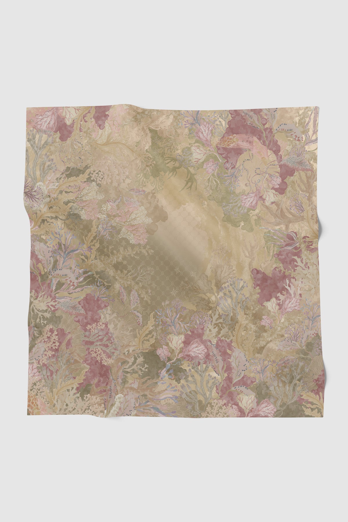 Under The Sea Satin Square - Seaweed