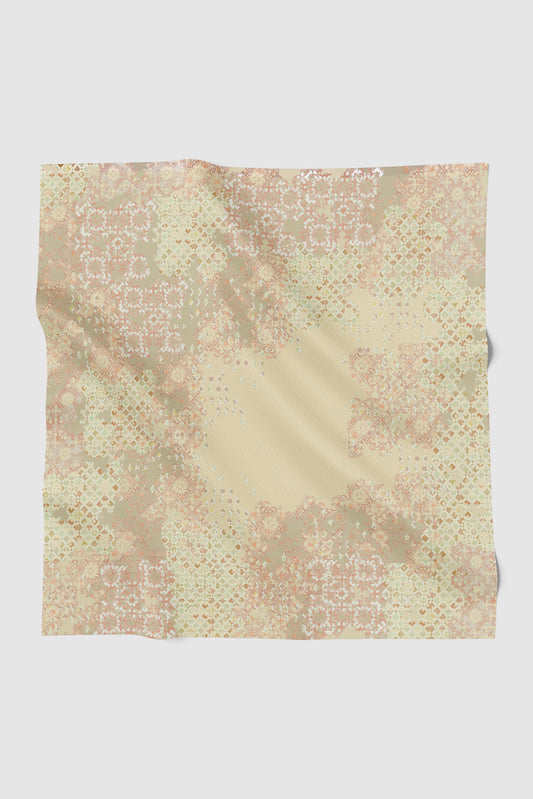 Moroccan Satin Square - Wheat