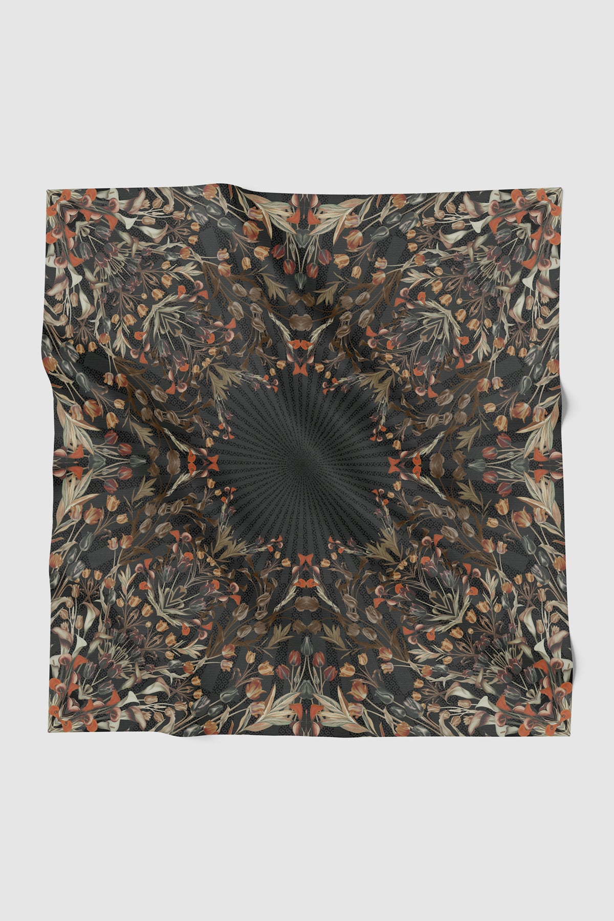 Tulip Satin Square - Crow