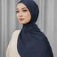 Tapis Satin Jacquard Shawl - Navy Blazer
