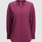 Bimu Monogram Overshirt - Maroon