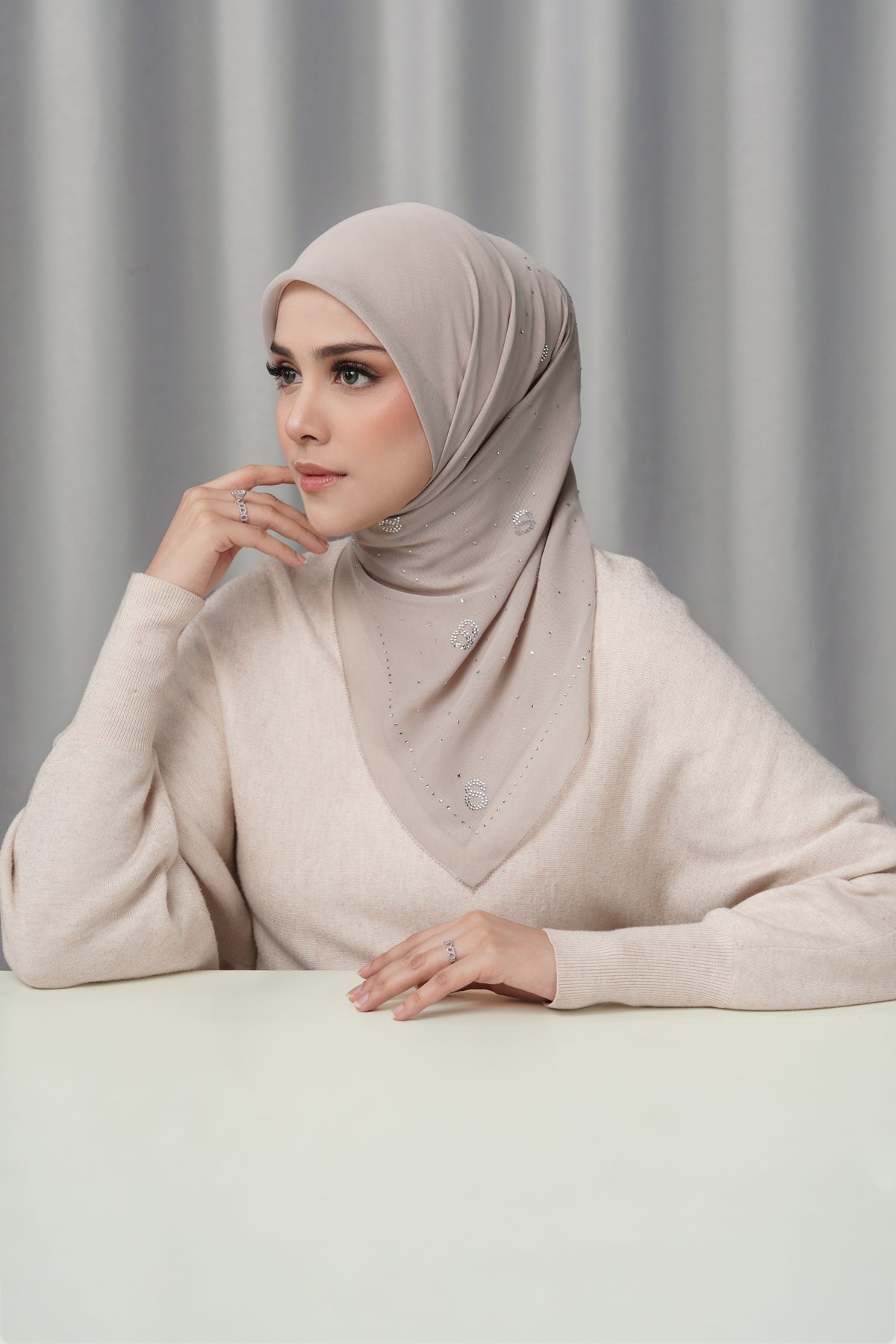 10866357862712-Everyday Glam Scarf - Oxford Tan