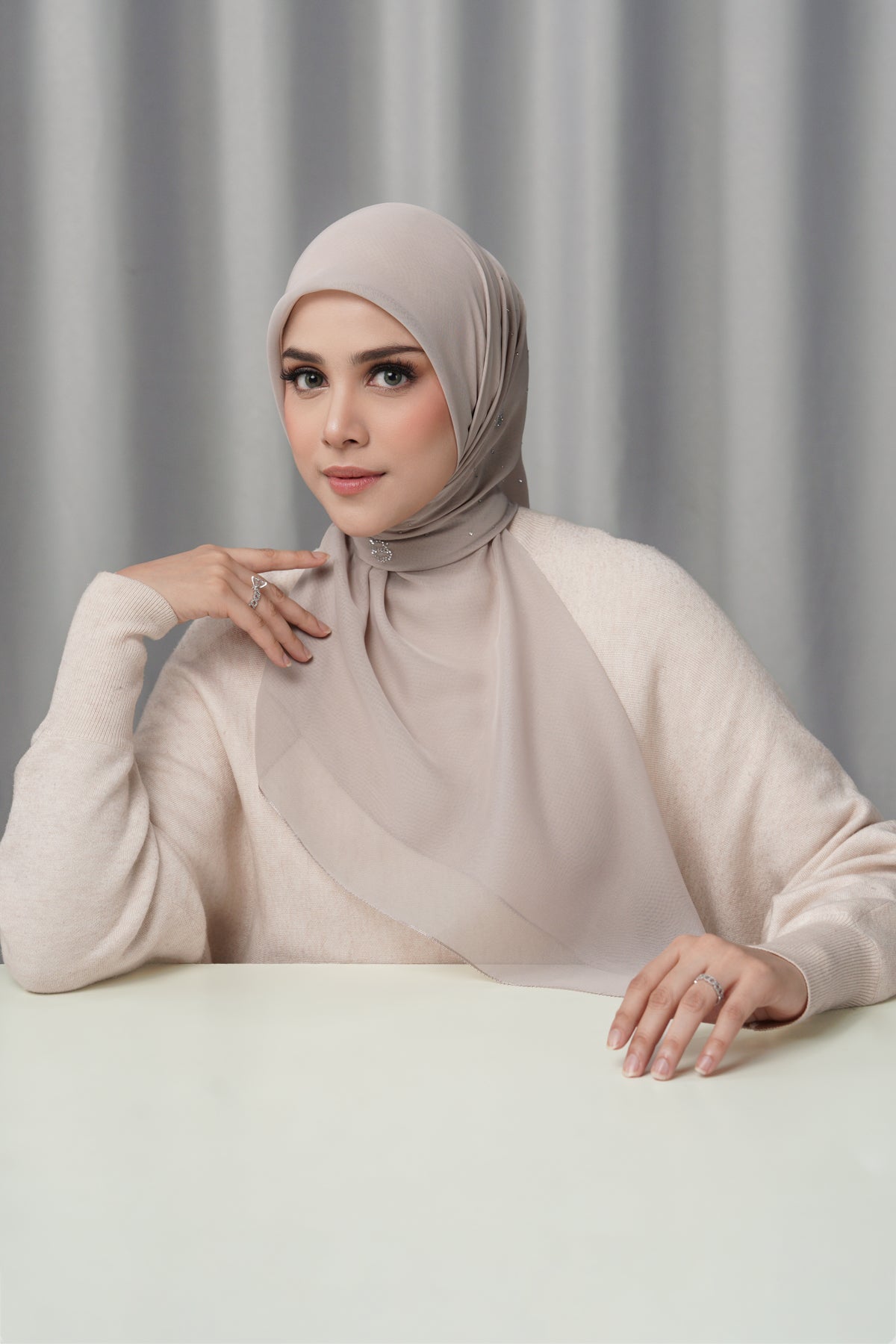 Everyday Glam Scarf - Oxford Tan