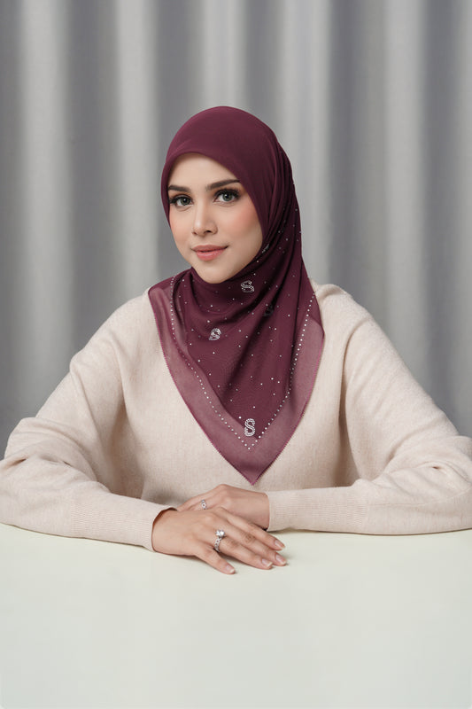 Everyday Glam Scarf - Pomegranate