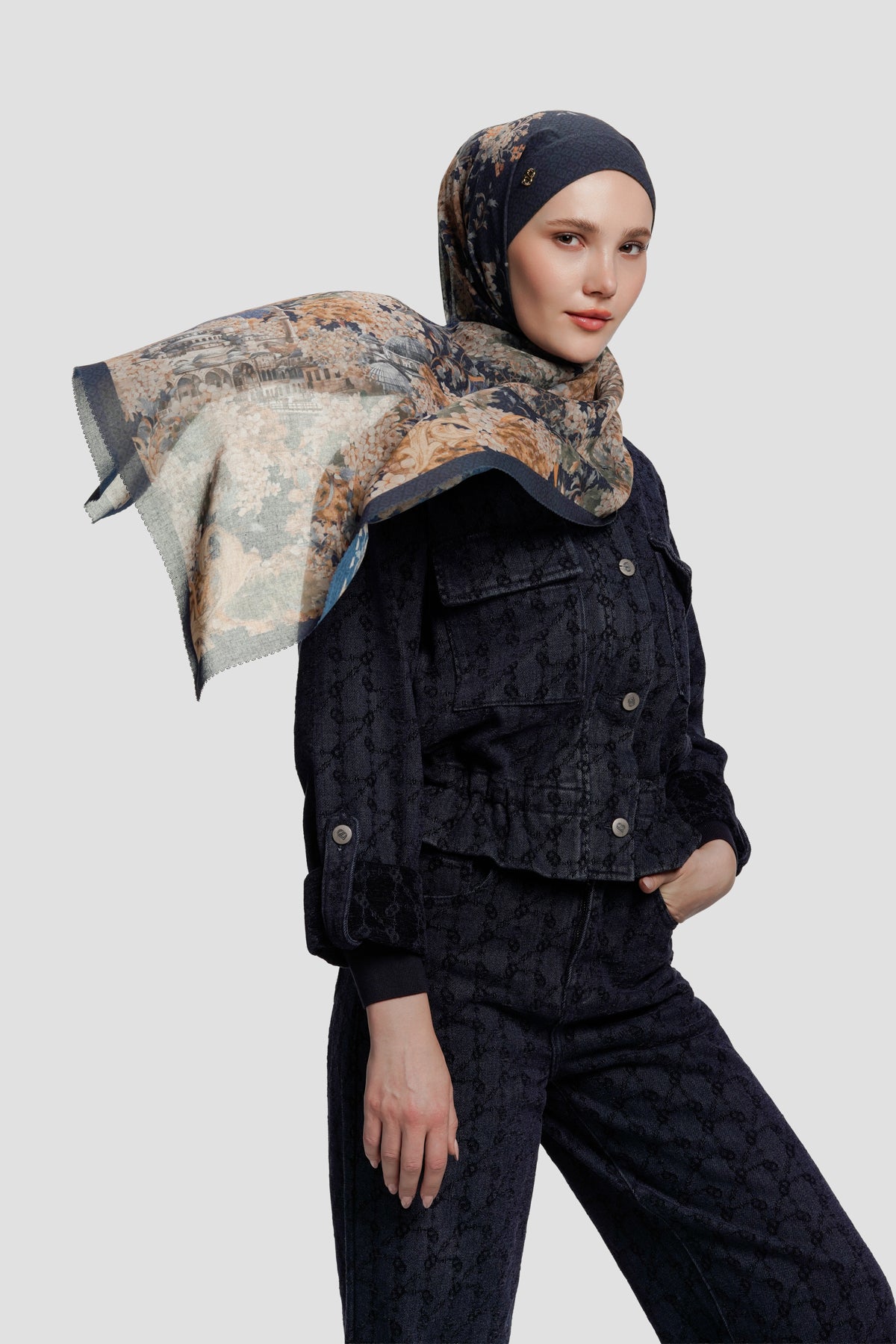 Istanbul Tie Back Shawl - Bosphorus