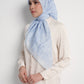 Waves Monogram Square - Crystal Blue