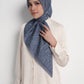 Waves Monogram Square - Dark Blue