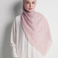 Waves Monogram Tie Back Shawl - Pearl Blush