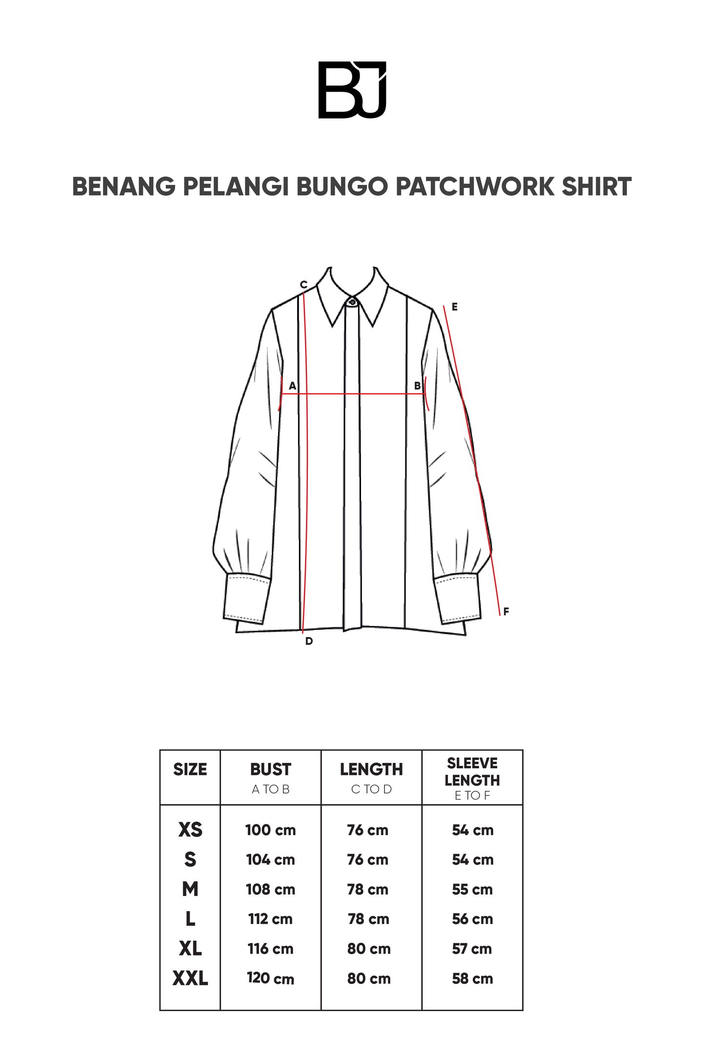 Benang Pelangi Bungo Patchwork Shirt - Navy