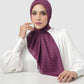 Interlock Voile Square - Plum