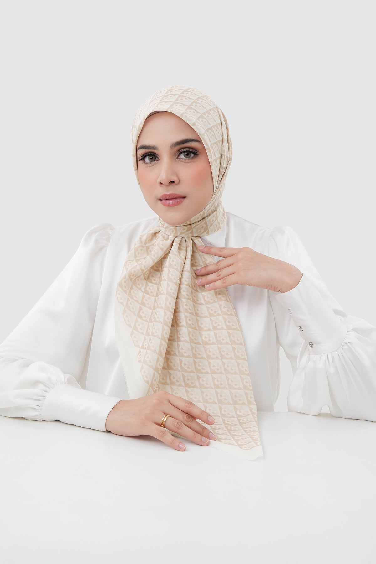 Prism Voile Square - Custard