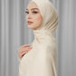 Tapis Satin Jacquard Shawl - Oatmeal