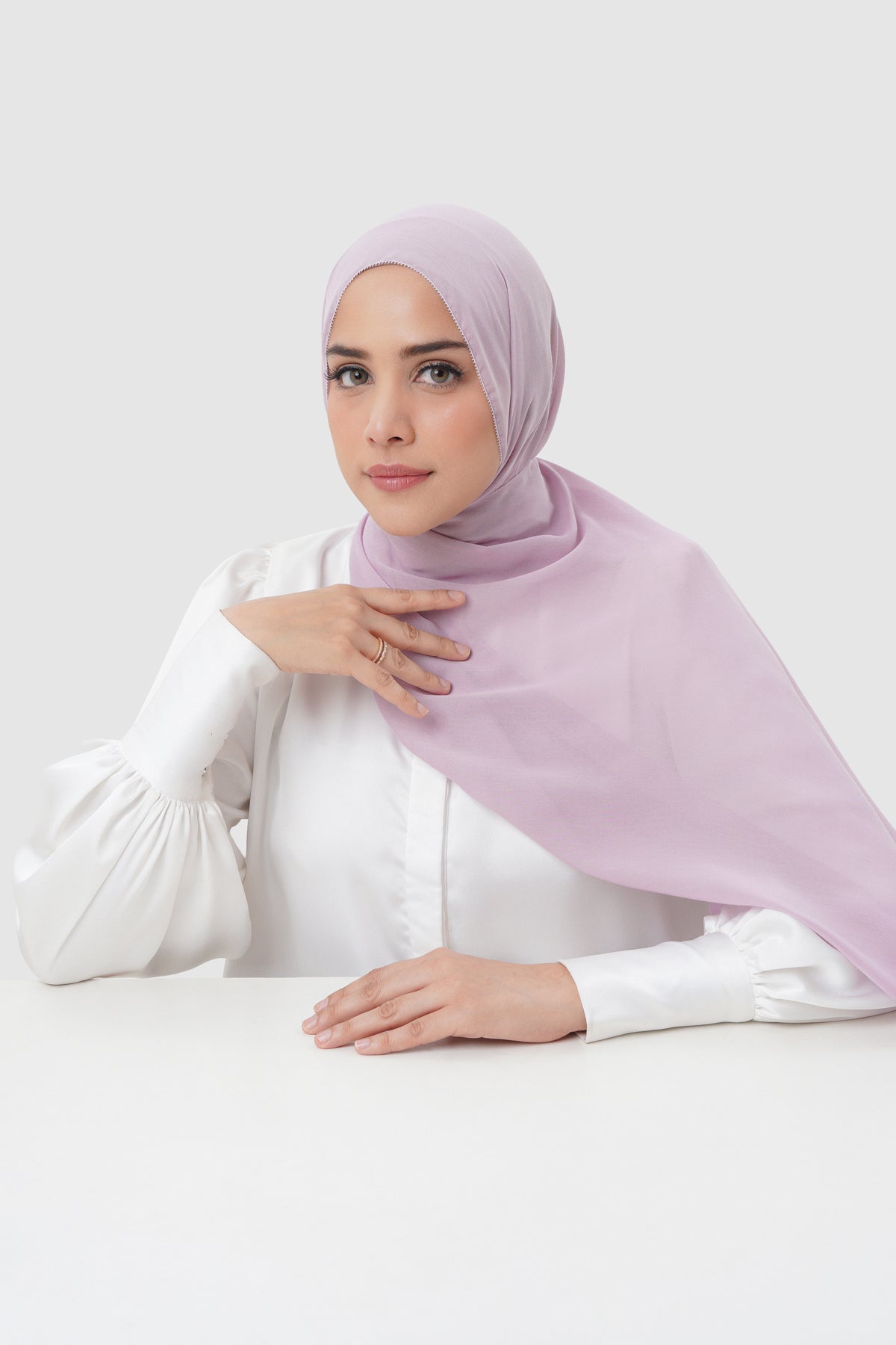 Everyday Twill Shawl - Lavender Frost