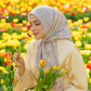 Tulip Voile Square - Sunshine