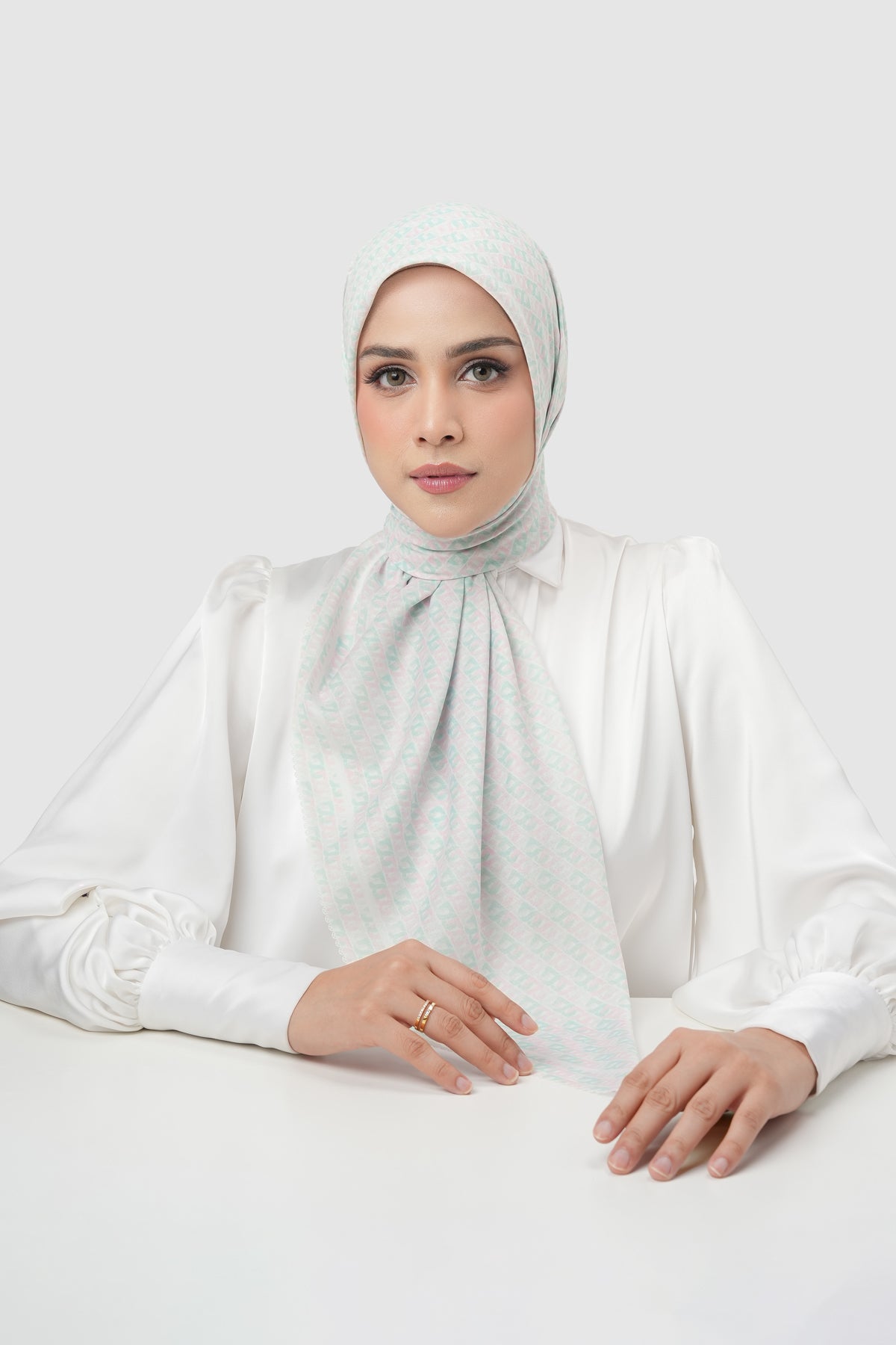 Interlock Voile Square - Sugar Swizzle