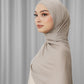 Tapis Satin Jacquard Shawl - Satelite