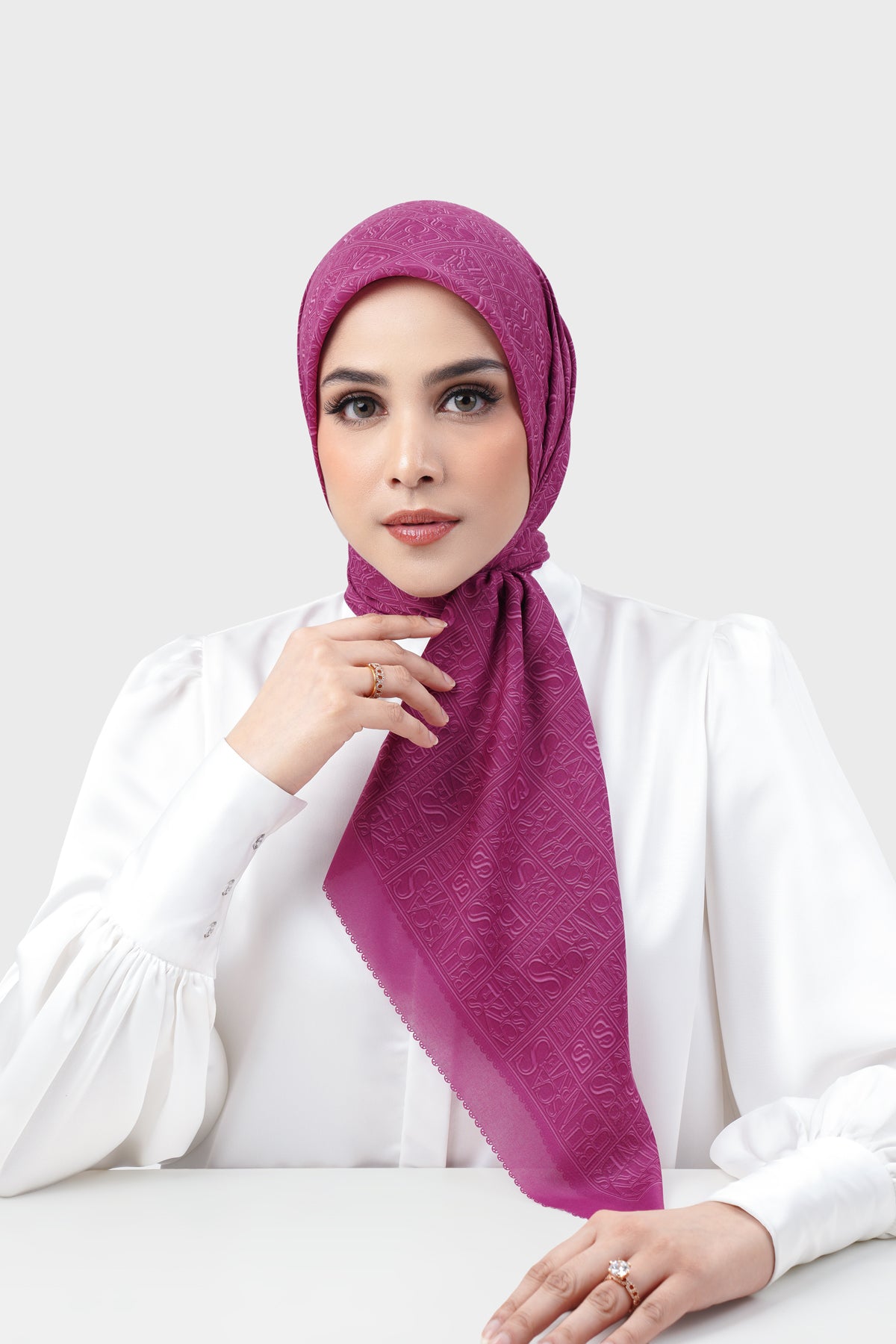 Typograph Square - Very Berry