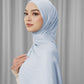Tapis Satin Jacquard Shawl - Zen Blue
