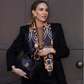 Alexandra Silk Jacquard Square - Gala
