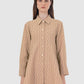 Leena Monogram Shirt - Mocha