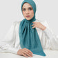 Interlock Voile Square - Teal