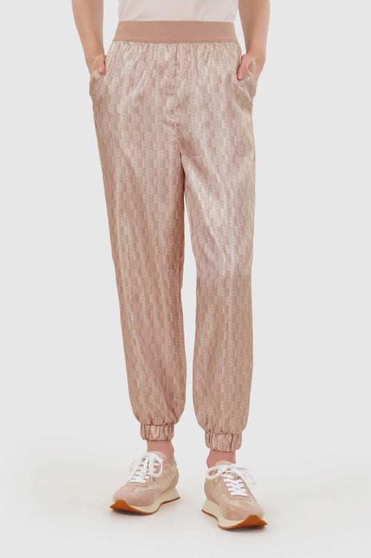 Leena Monogram Jogger Pants