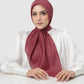 Interlock Voile Square - Cherry
