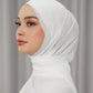 Georgette Tapis Shawl - White