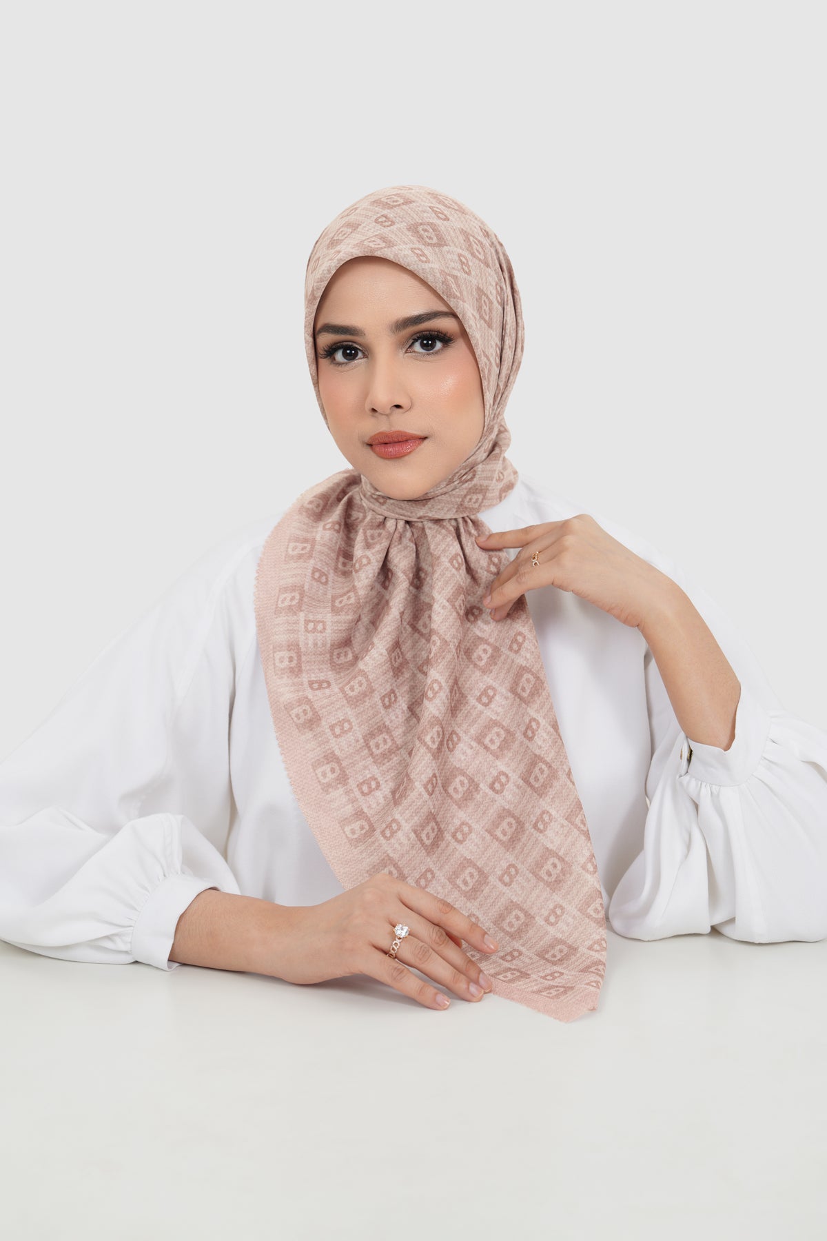 Anyam Square - Pale Mauve