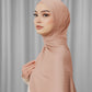 Tapis Satin Jacquard Shawl - Sepia