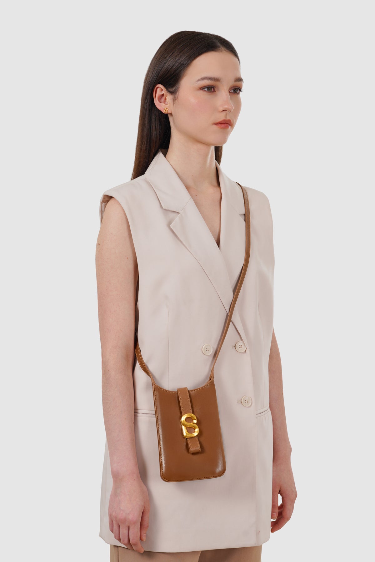 Lola Phone Bag - Brown