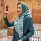 Moroccan Jacquard Voile - Evergreen