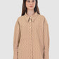 Leena Monogram Pocket Shirt - Mocha