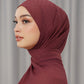 Georgette Tapis Shawl - New Maroon
