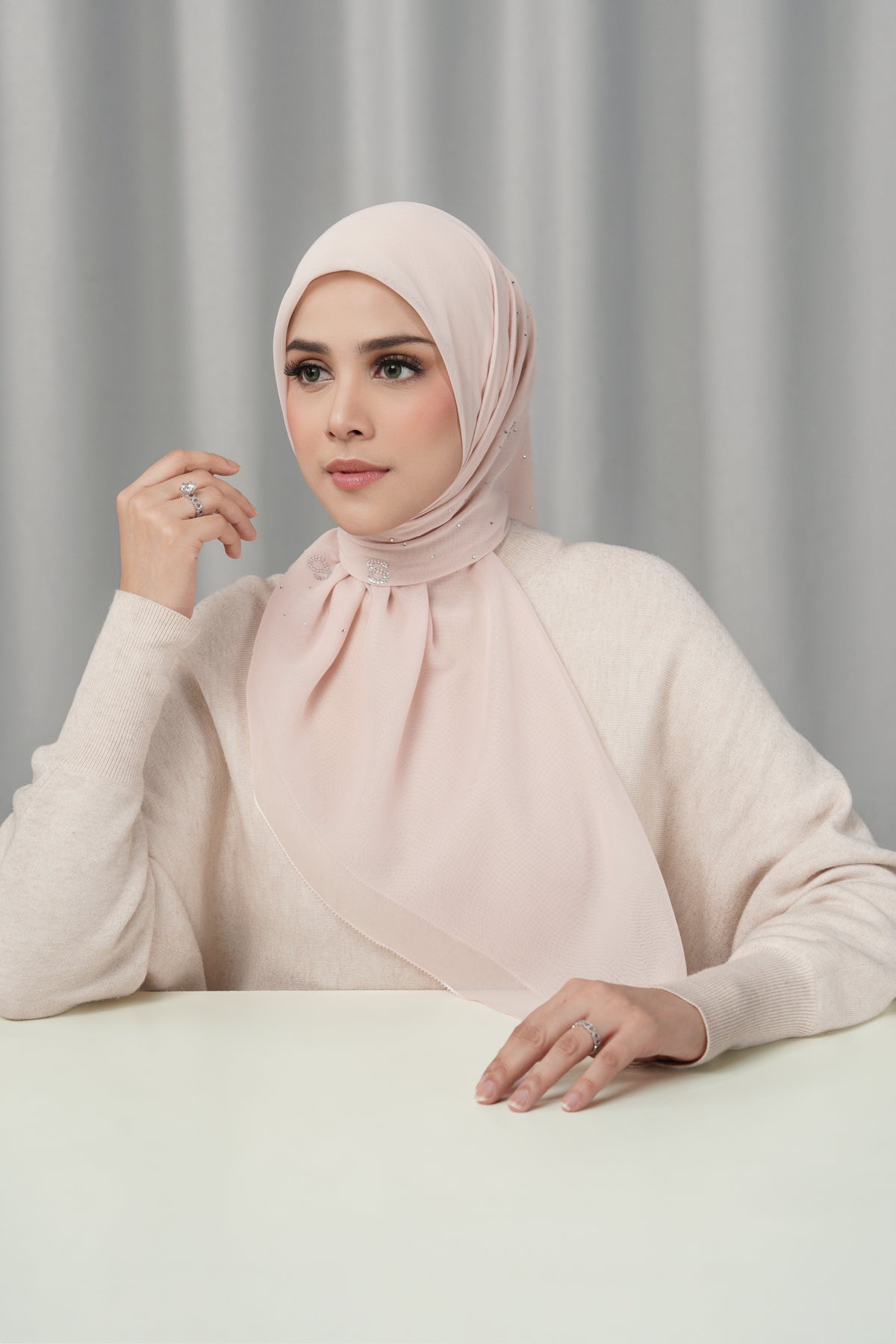 Everyday Glam Scarf - Crystal Pink