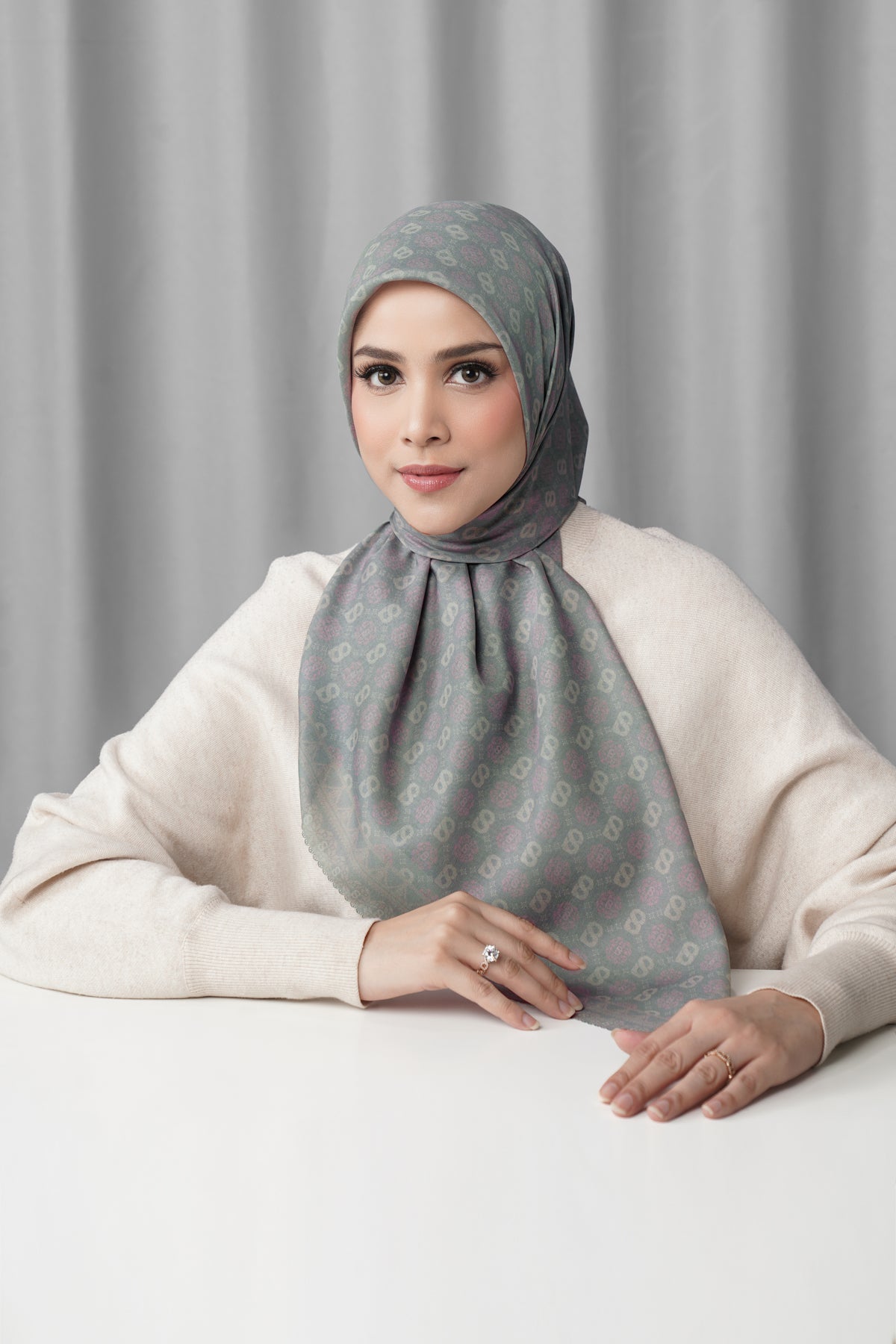 Songket Square - Fog