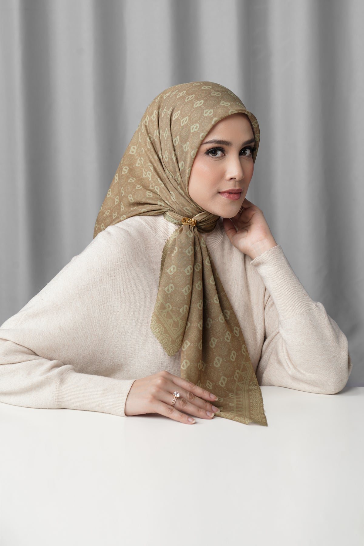 Songket Square - Ginger