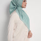 Waves Monogram Square - Turquoise