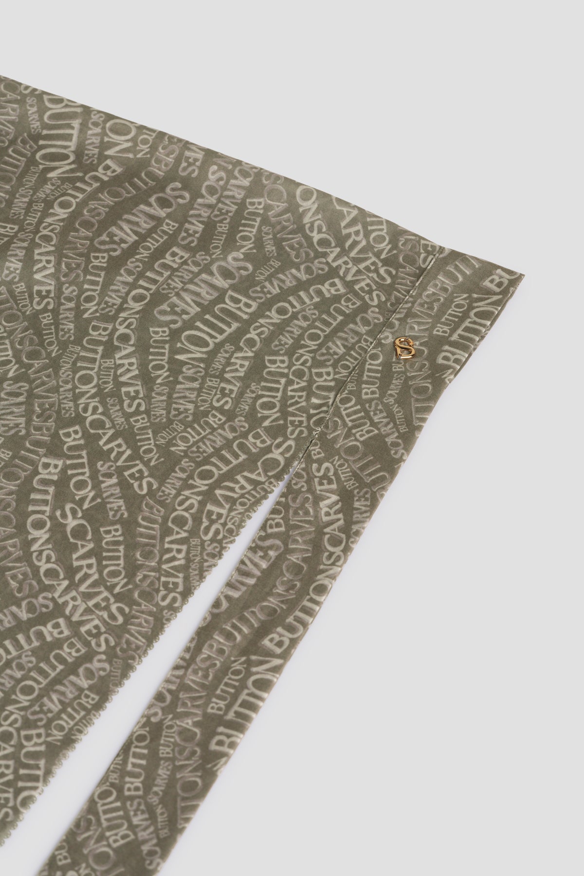 Waves Monogram Tie Back Shawl - Fossil