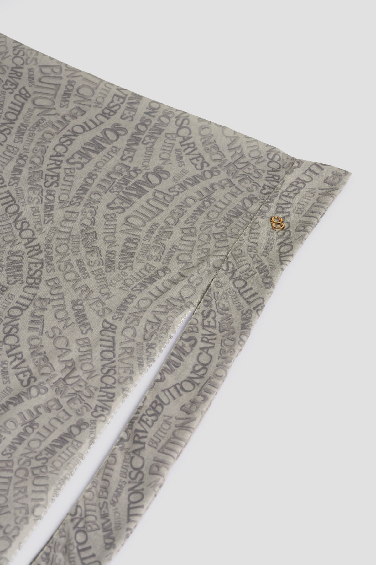 Waves Monogram Tie Back Shawl - Shadow