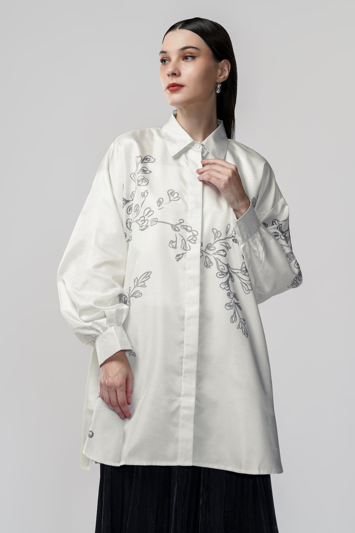 Samara Oversize Shirt - Pearl