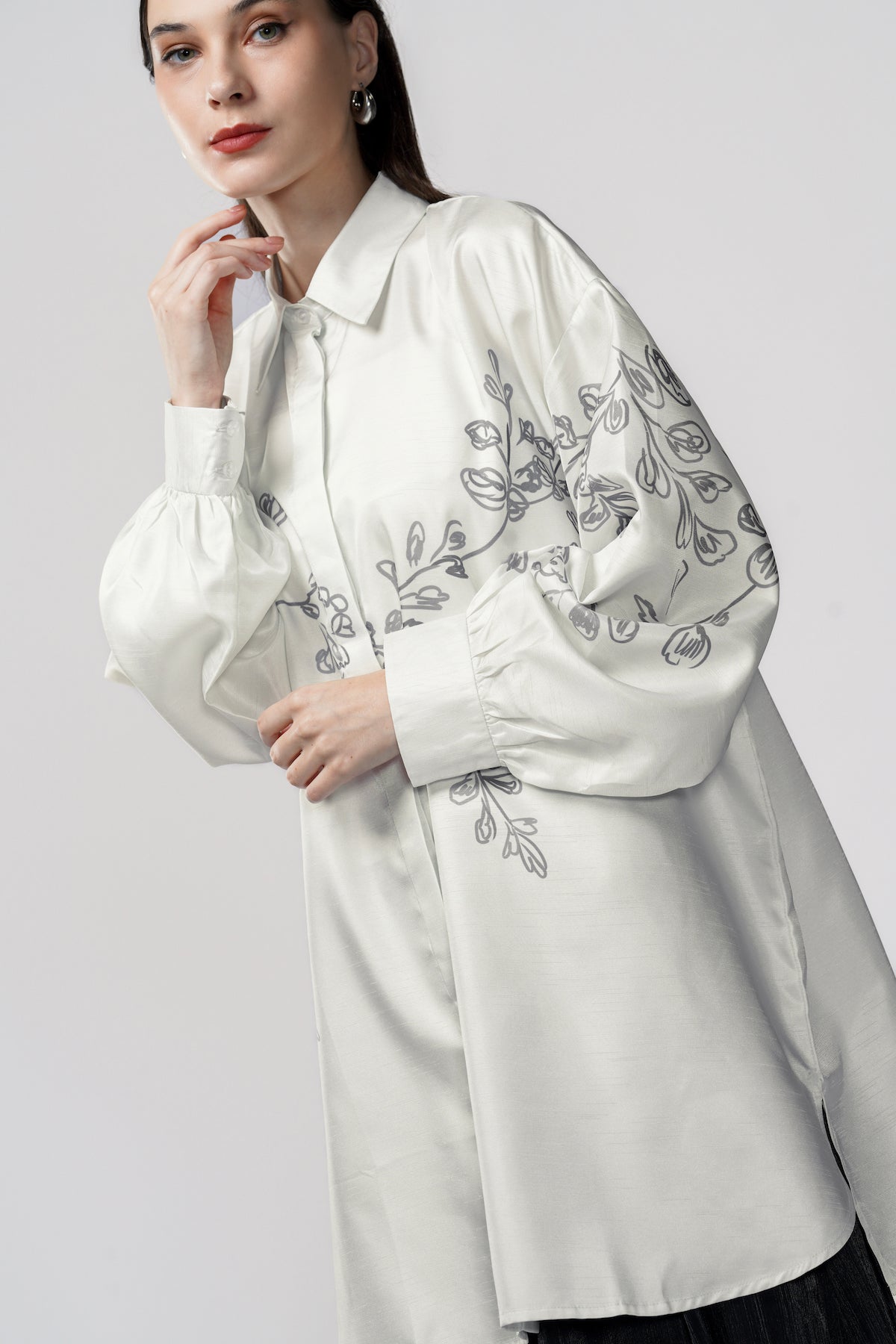 Samara Oversize Shirt - Pearl