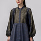 Samara Peplum Shirt - Sapphire