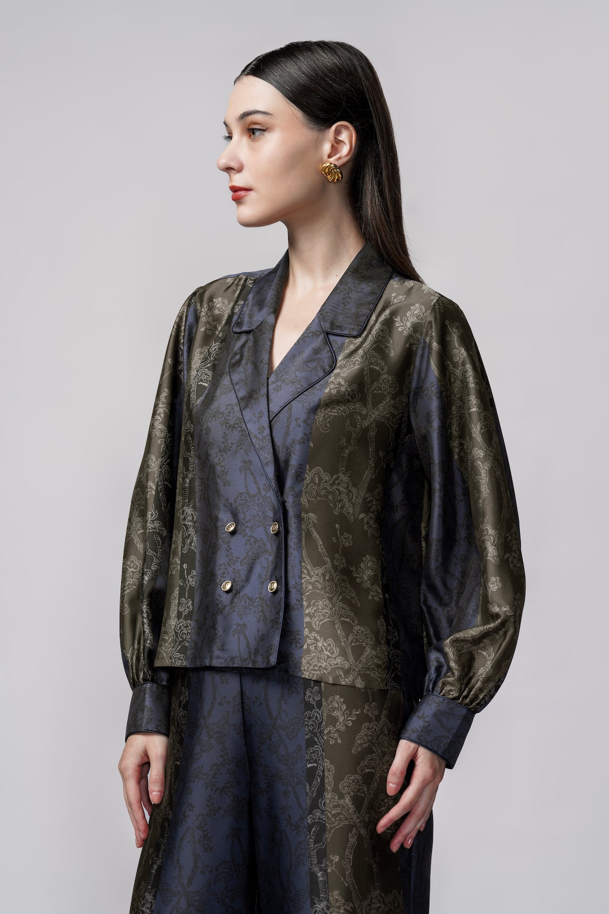 Samara Binding Shirt - Sapphire