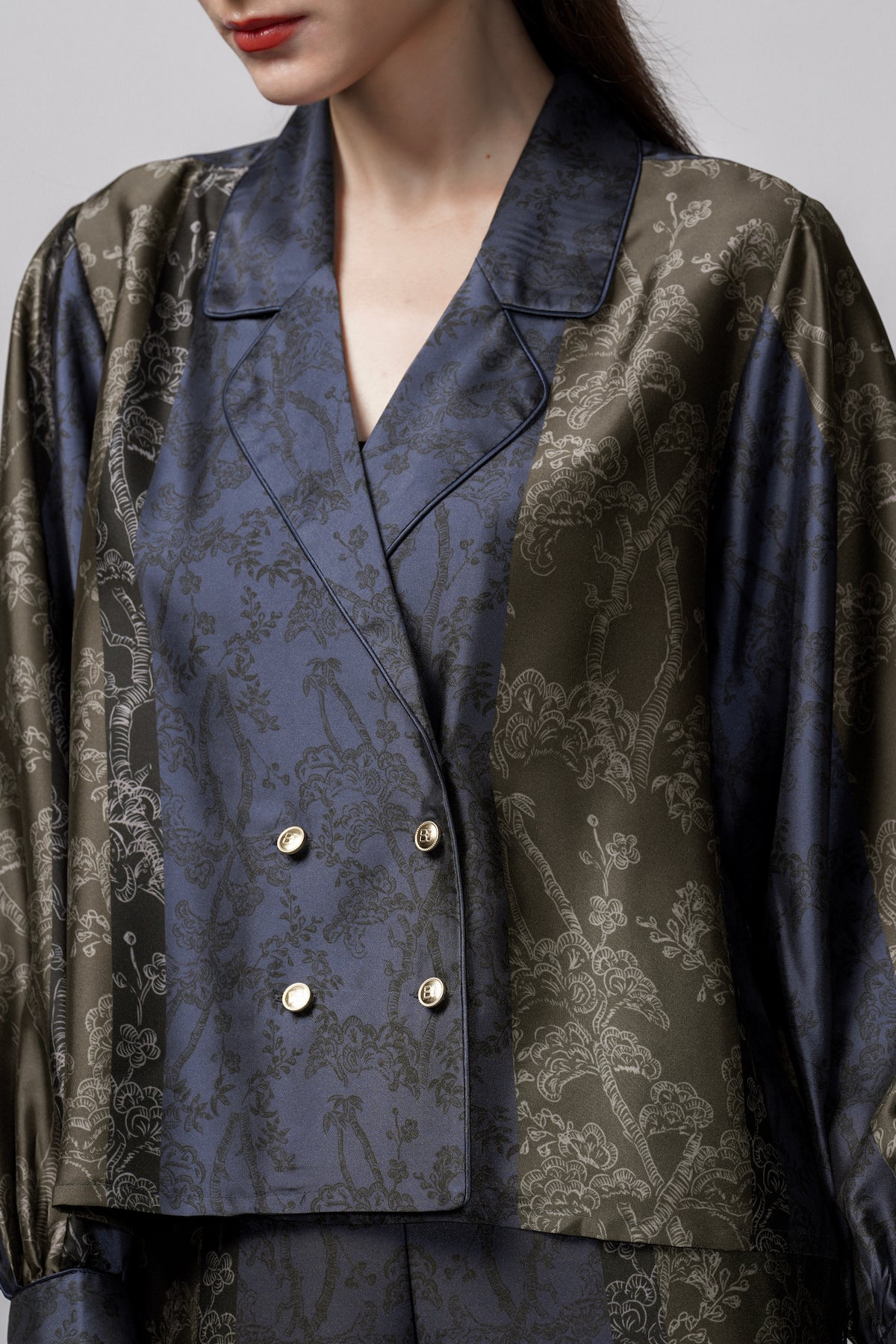 Samara Binding Shirt - Sapphire